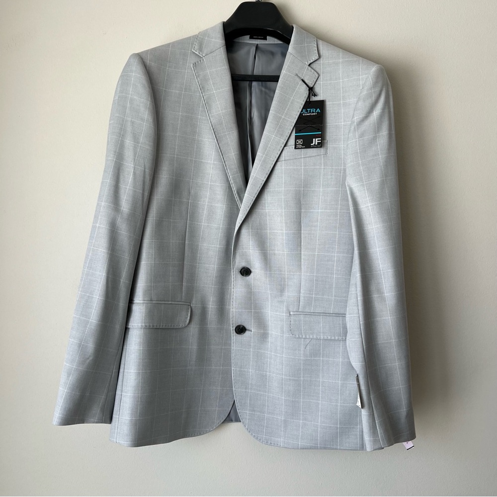 JF J.Ferrar Light Gray Suit Jacket